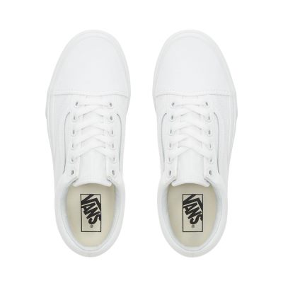 Vans Old Skool Platform - Kadın Spor Ayakkabı (Beyaz)